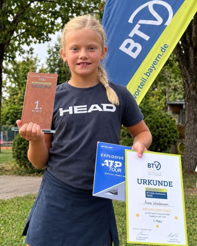 Anna Wiedemann gewinnt die Kids Masters Gold