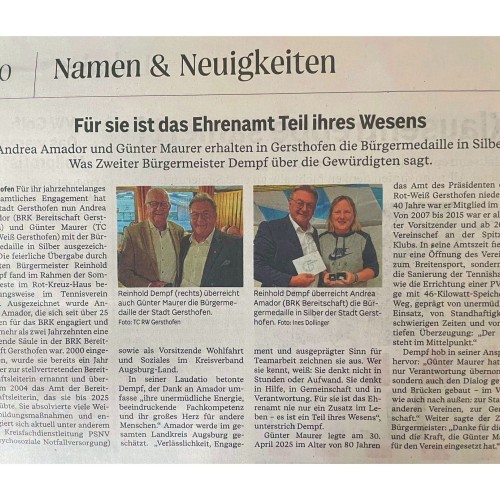 Ehre, wem Ehre gebührt