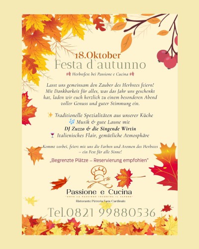 Herbstfest unserer Wirtsfamilie