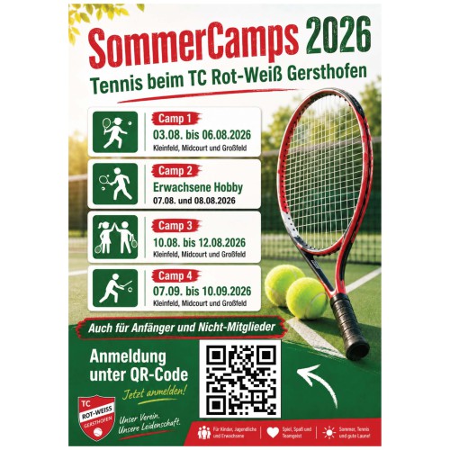 Jetzt anmelden zu den Sommercamps 2026