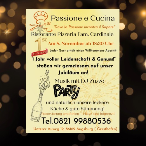 Jubiläum mit „Passione e Cucina“
