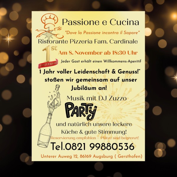 Jubiläum mit „Passione e Cucina“