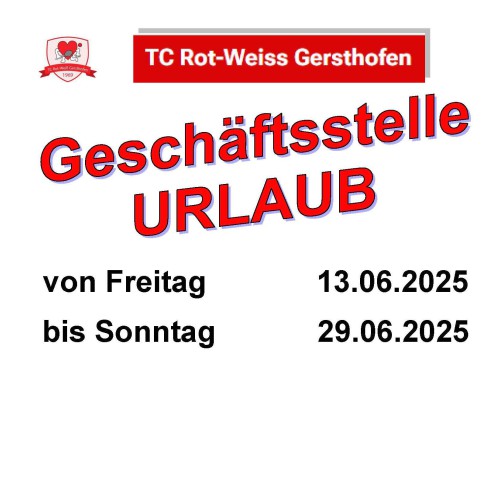 Unser Büro hat Urlaub